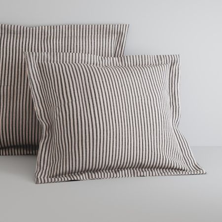 Abbotson Linen Ticking Stripe European Pillowcase