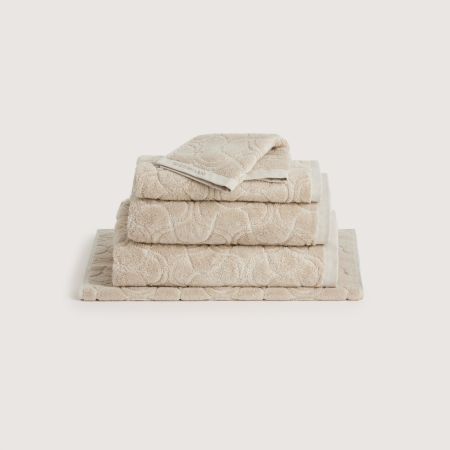Ultimate Indulgence Deco Towel Collection in Limestone